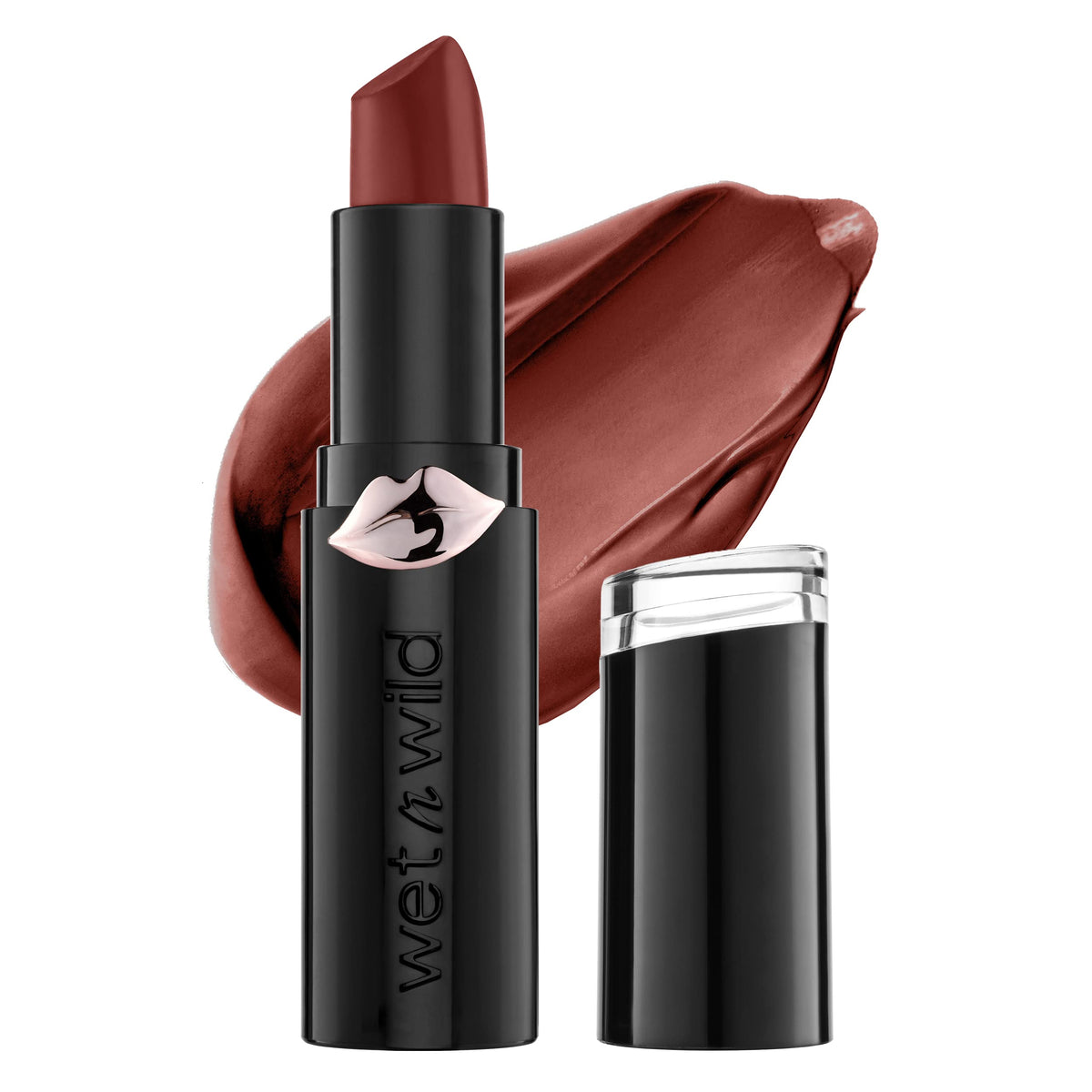 wet n wild Mega Last Matte Lip Color, Semi Matte Hyaluronic Acid Infused, Long Lasting Full Coverage for a Nourishing Pout, Cruelty-Free & Vegan - Bare it All