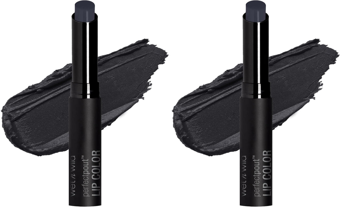 wet n wild Perfect Pout Lipstick, Dark Red My Blackberry Broke, Vegan | Gluten-Free | Cruelty-Free | Lip Color, Lip Color