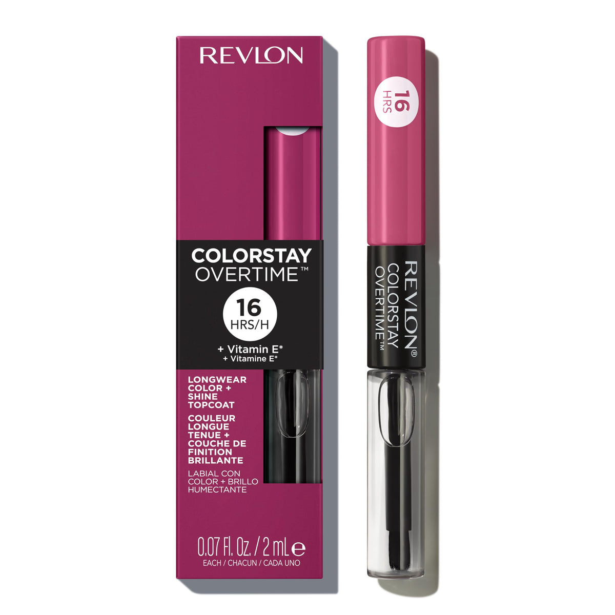 Revlon ColorStay Overtime Lipcolor, 005 Infinite Raspberry, 0.07 fl oz