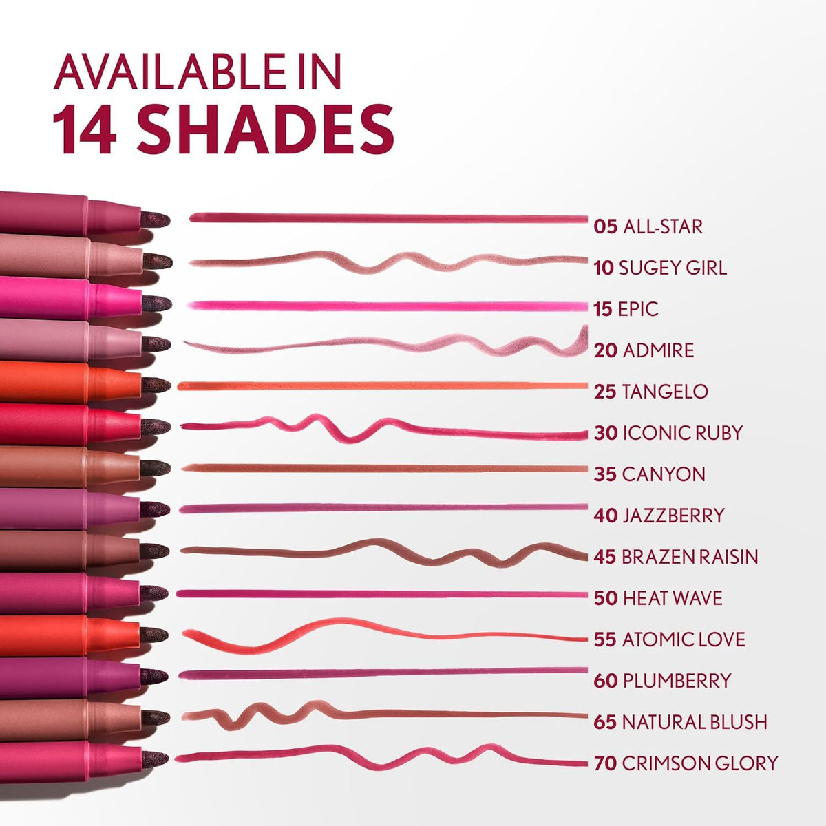 Covergirl Outlast Lipstain, 45 Brazen Raisin, Smooth Application, Precise Pen-Like Tip, Transfer-Proof, Satin Stained Finish, Vegan Formula, 0.06oz