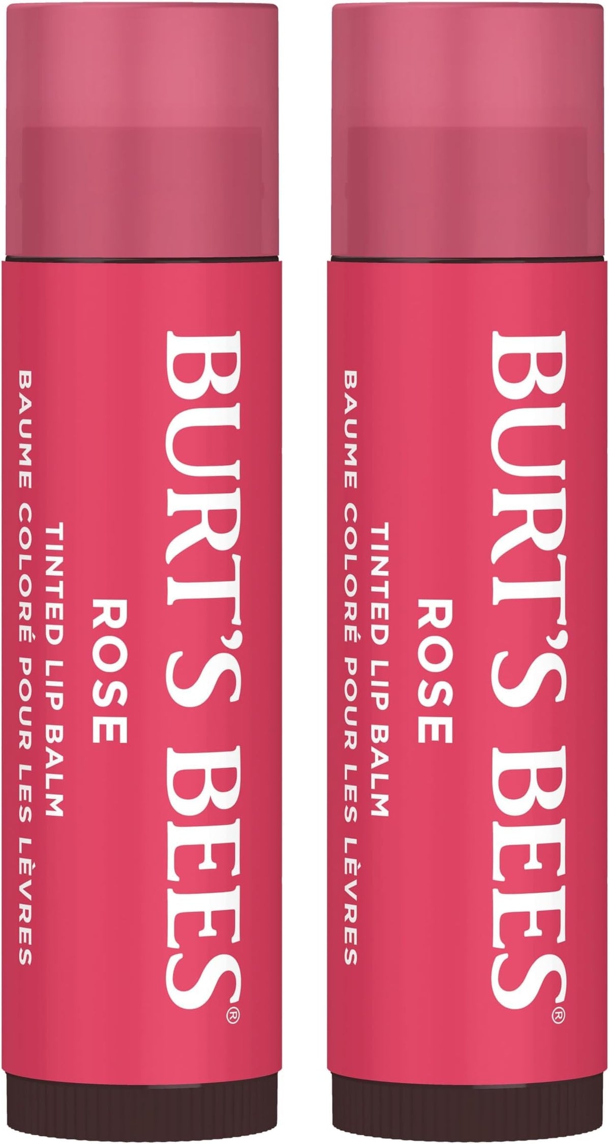 Burt's Bees Lip Tint Balm, Fiery Red Dahlia, 0.15 oz., 2 Tubes