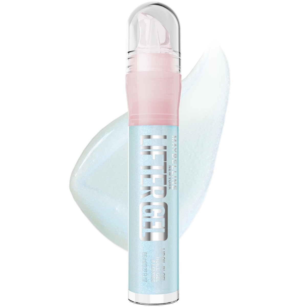 MAYBELLINE Lifter Oil-in-Gel Lip Gloss for Glassy, Bouncy Shine, Hydrating, Tinted Lip Balm and Moisturizer with Hyaluronic Acid and Passionfruit Oil, Mintini (Crystal Clear)