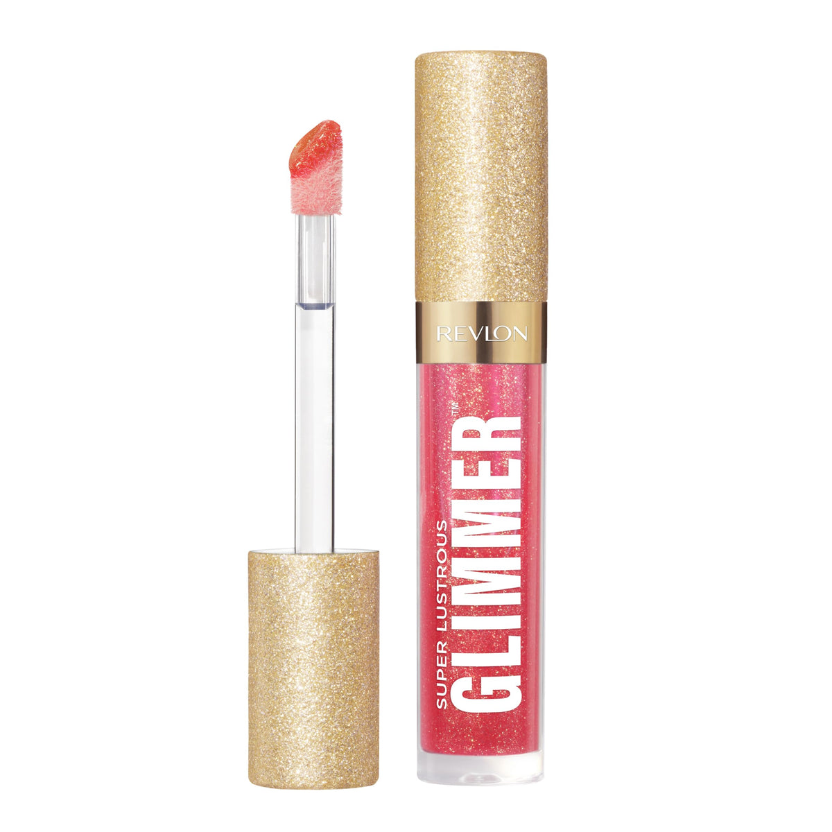 REVLON Super Lustrous Glimmer Gloss, 001 Diamond Drama, 0.13 fl oz