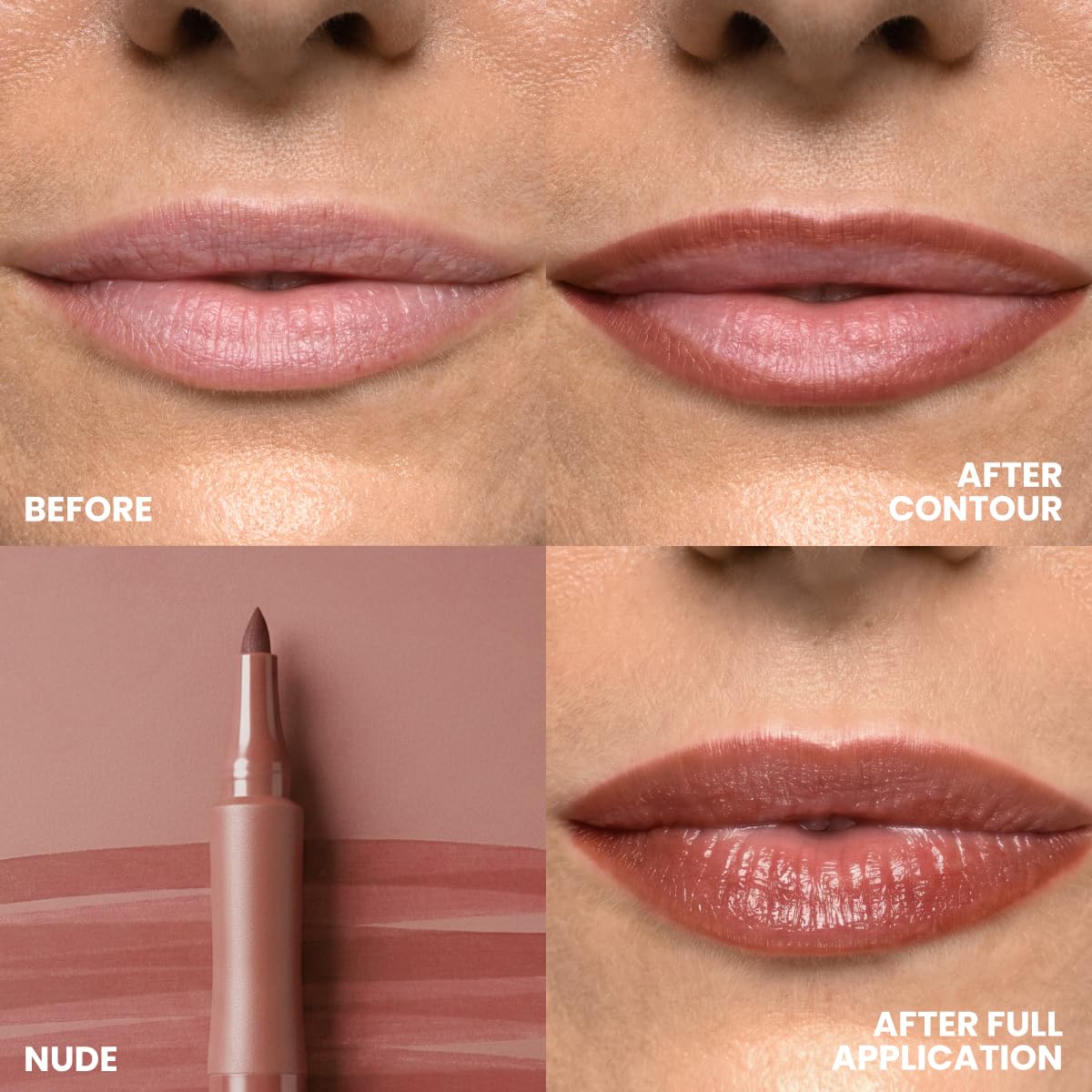 PRIME PROMETICS Forever Lip Stain for Mature Women (Nude)