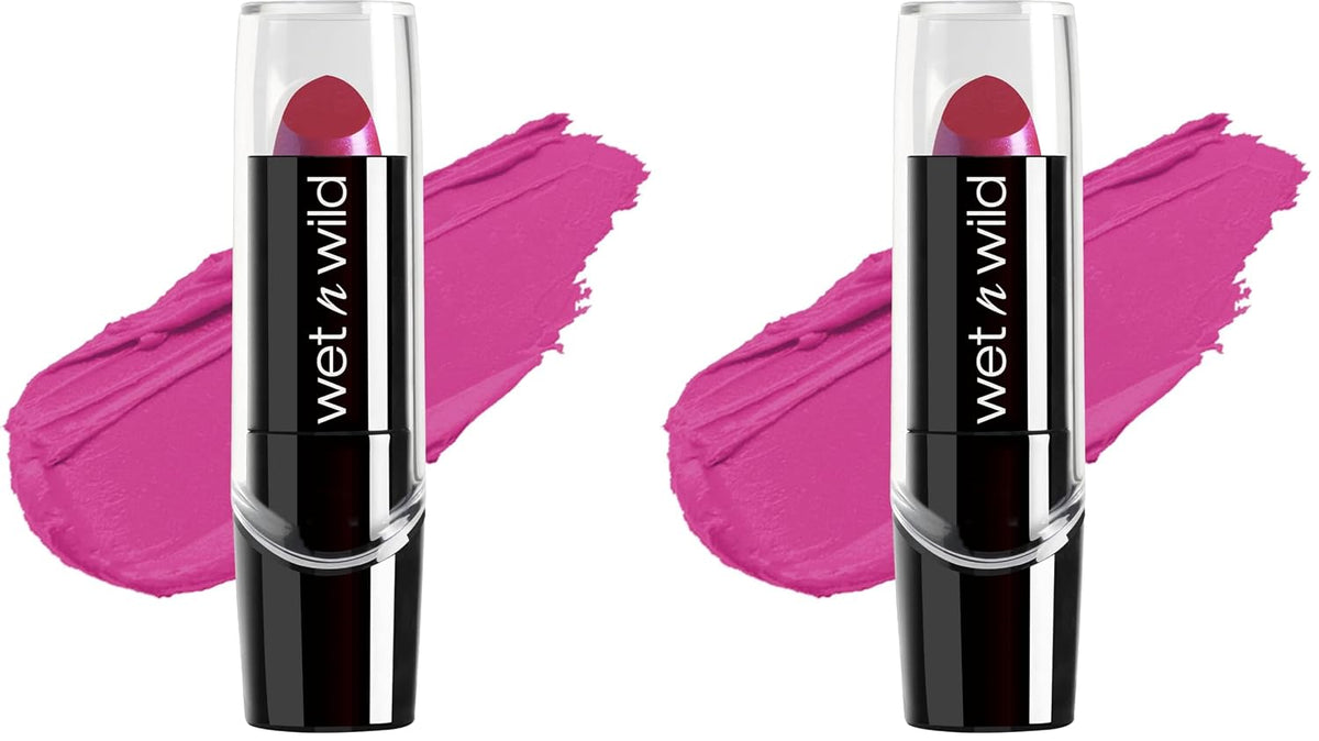 wet n wild Silk Finish Lipstick, Hydrating Rich Buildable Lip Color, Formulated with Vitamins A,E, & Macadamia for Ultimate Hydration, Cruelty-Free & Vegan - Just Garnet