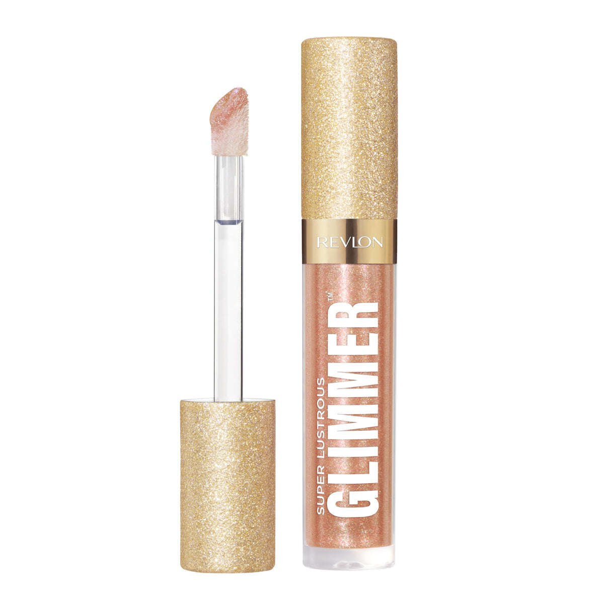 REVLON Super Lustrous Glimmer Gloss, 001 Diamond Drama, 0.13 fl oz