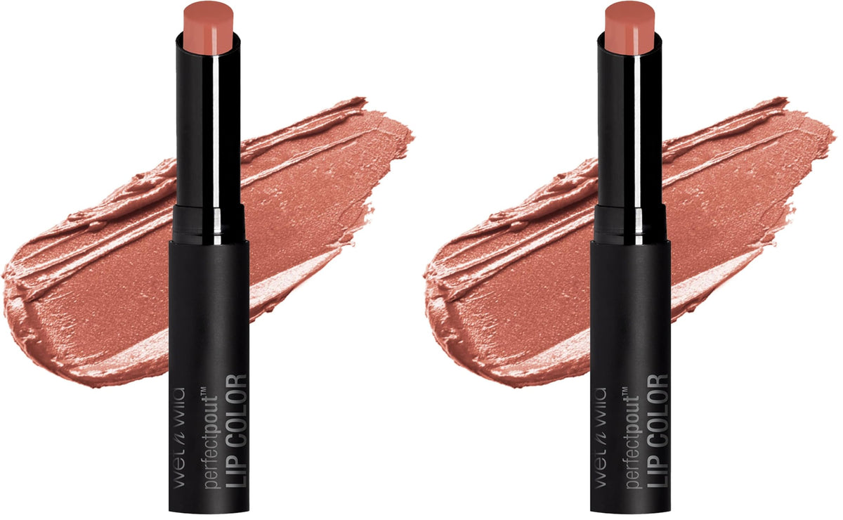 wet n wild Perfect Pout Lipstick, Dark Red My Blackberry Broke, Vegan | Gluten-Free | Cruelty-Free | Lip Color, Lip Color