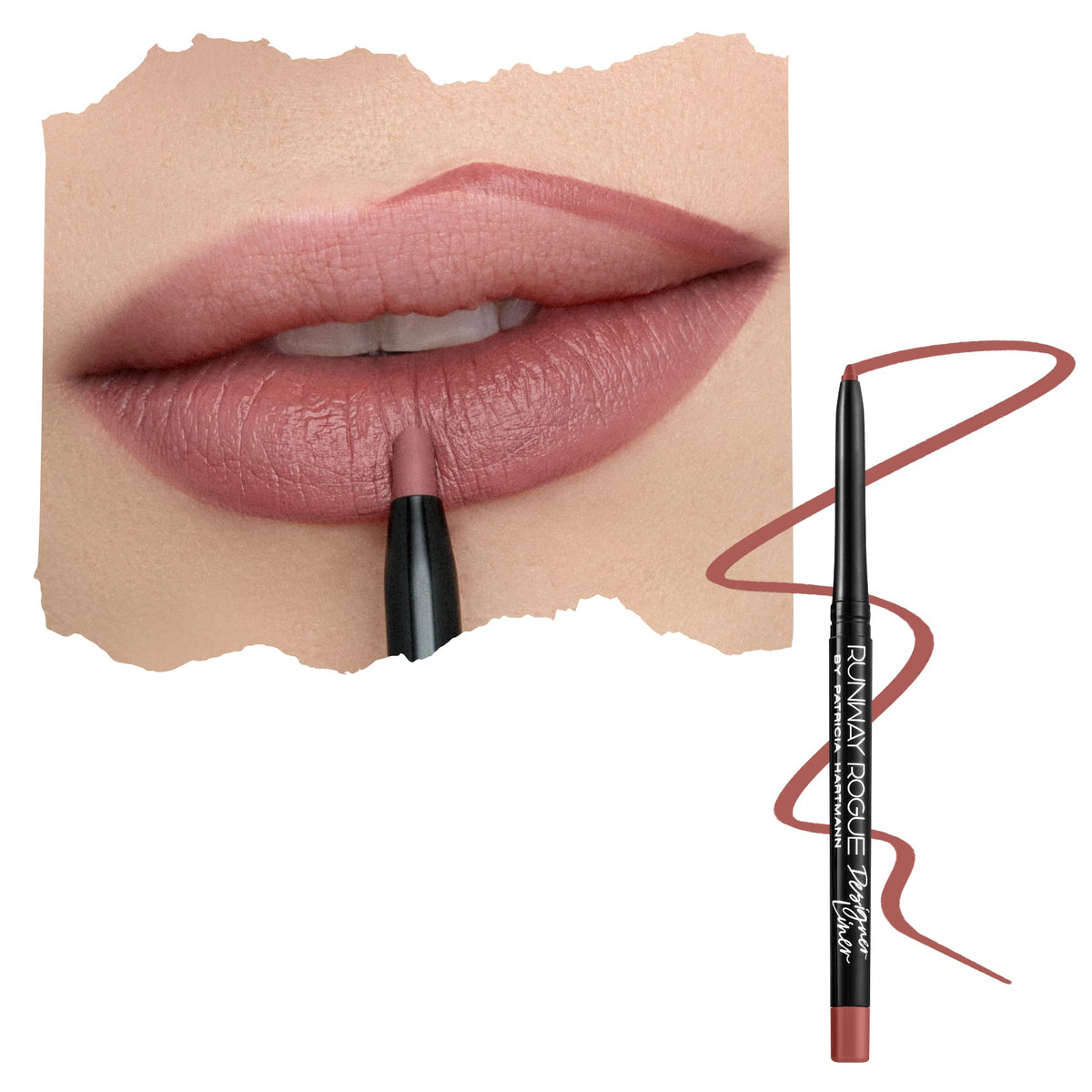 Runway Rogue Matte Lip Liner Pencil with Sharpener, ‘Trendsetter’