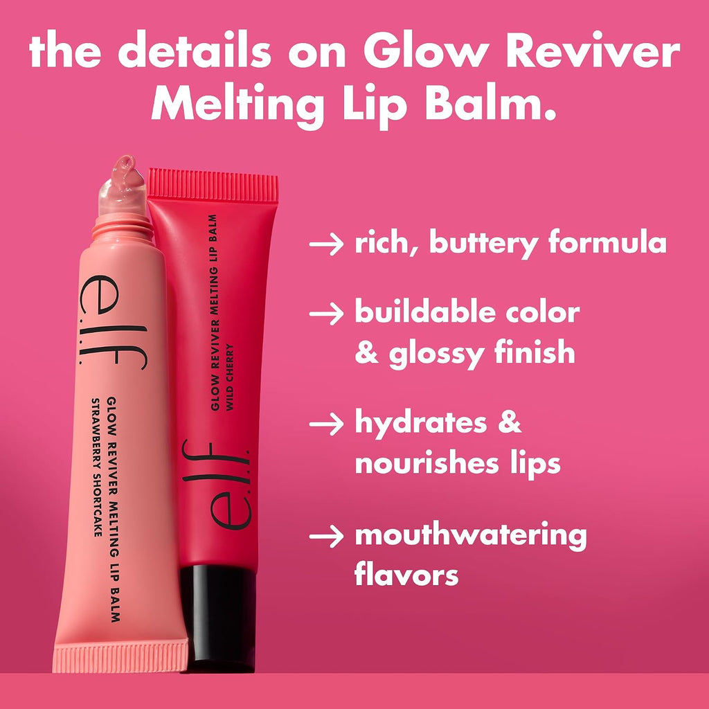 e.l.f. Glow Reviver Melting Lip Balm, Tinted, Blackberry Sorbet