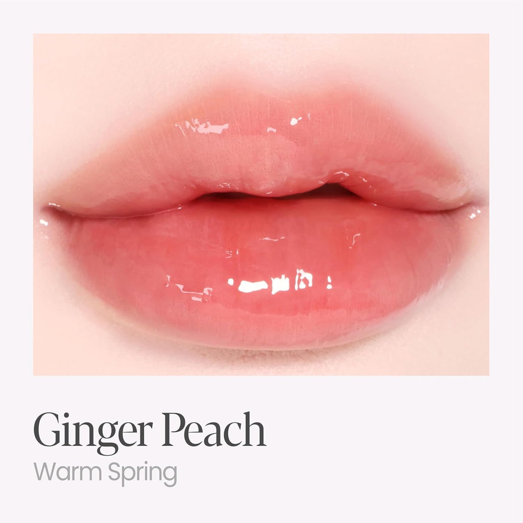 Espoir Couture Lip Tint Glaze #17 Ginger Peach | Volumizing Lip Stain with Juicy Texture, Long-Lasting & Vibrant Colors, Moisturizing & Hydrating, Glossy Formula, Vegan, Korean Makeup, 0.14 oz