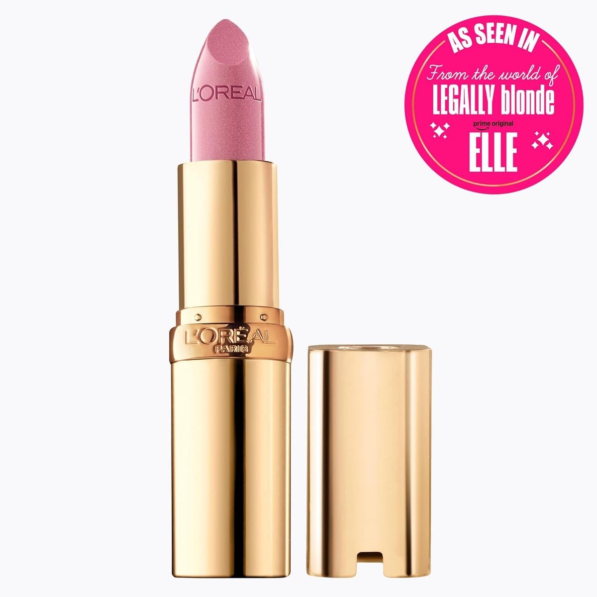 L'Oreal Paris Colour Riche Original Creamy, Hydrating Satin Lipstick with Argan Oil and Vitamin E, Tickled Pink , 1 Count