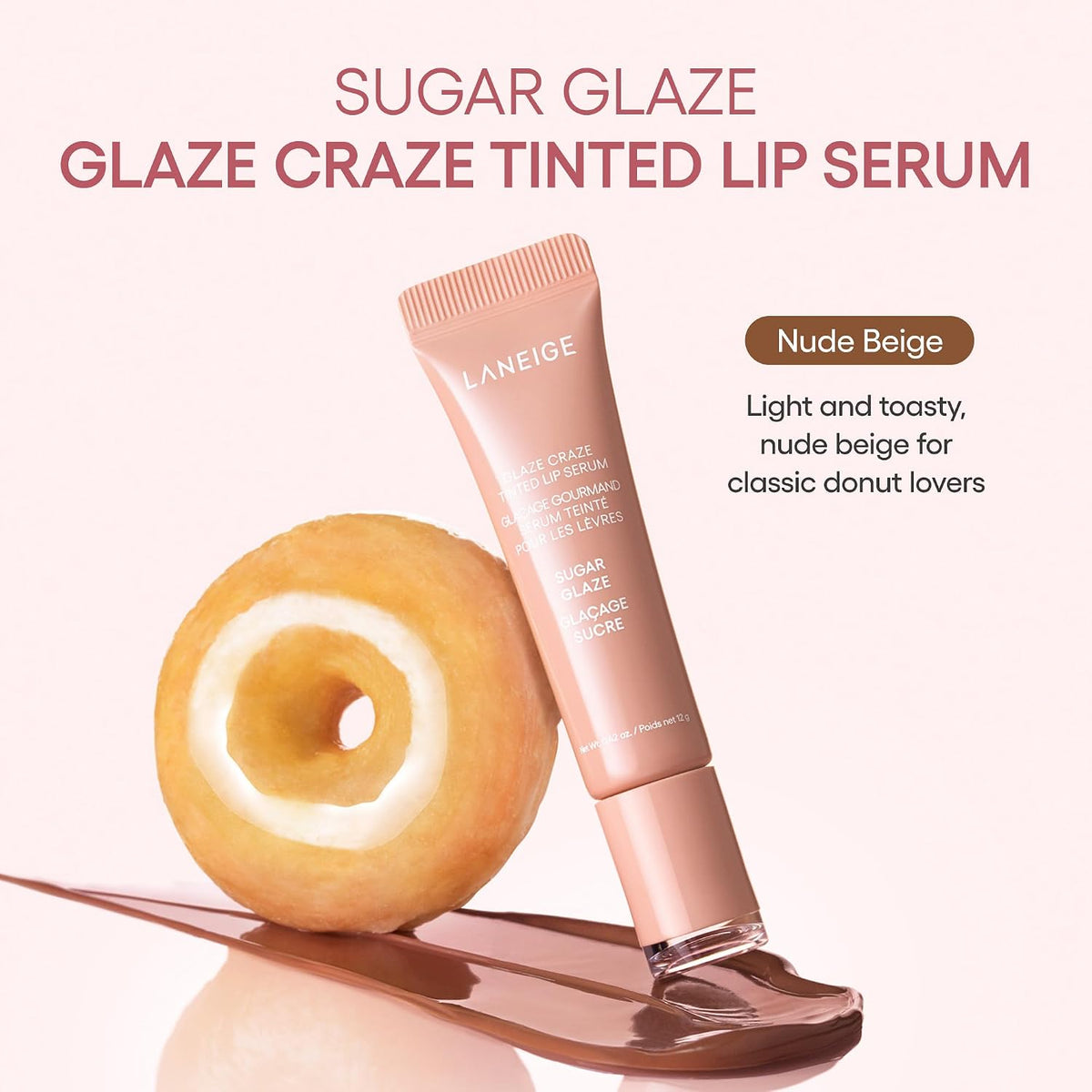 LANEIGE Glaze Craze Tinted Lip Serum: Hydrating Lip Serum for Glossy, Nourished Lips with Plumping Polypeptides