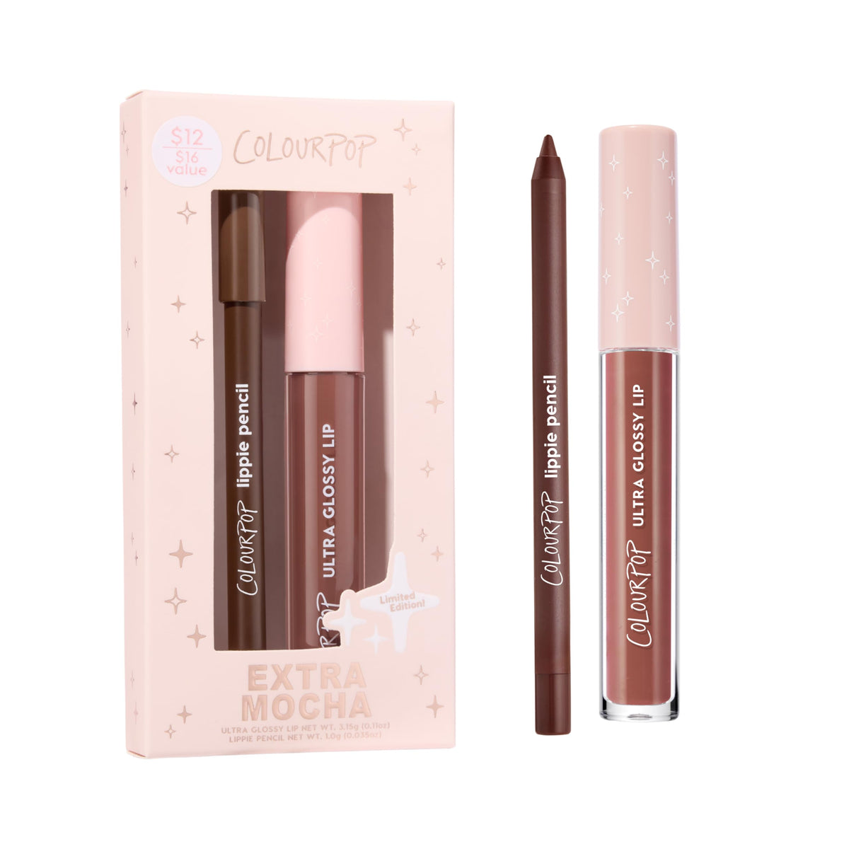 ColourPop Plum Glaze Lip Kit - High-Pigment, Long-Lasting & Sharpenable Lip Liner and Lip Gloss with High-Impact Color - Includes Shades For the Plot & Plum Cola (2 Count)