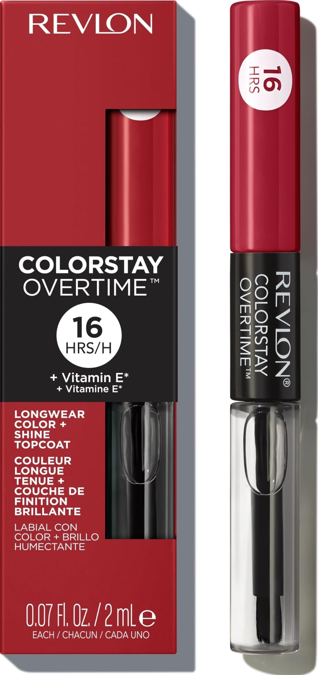 Revlon ColorStay Overtime Lipcolor, 005 Infinite Raspberry, 0.07 fl oz