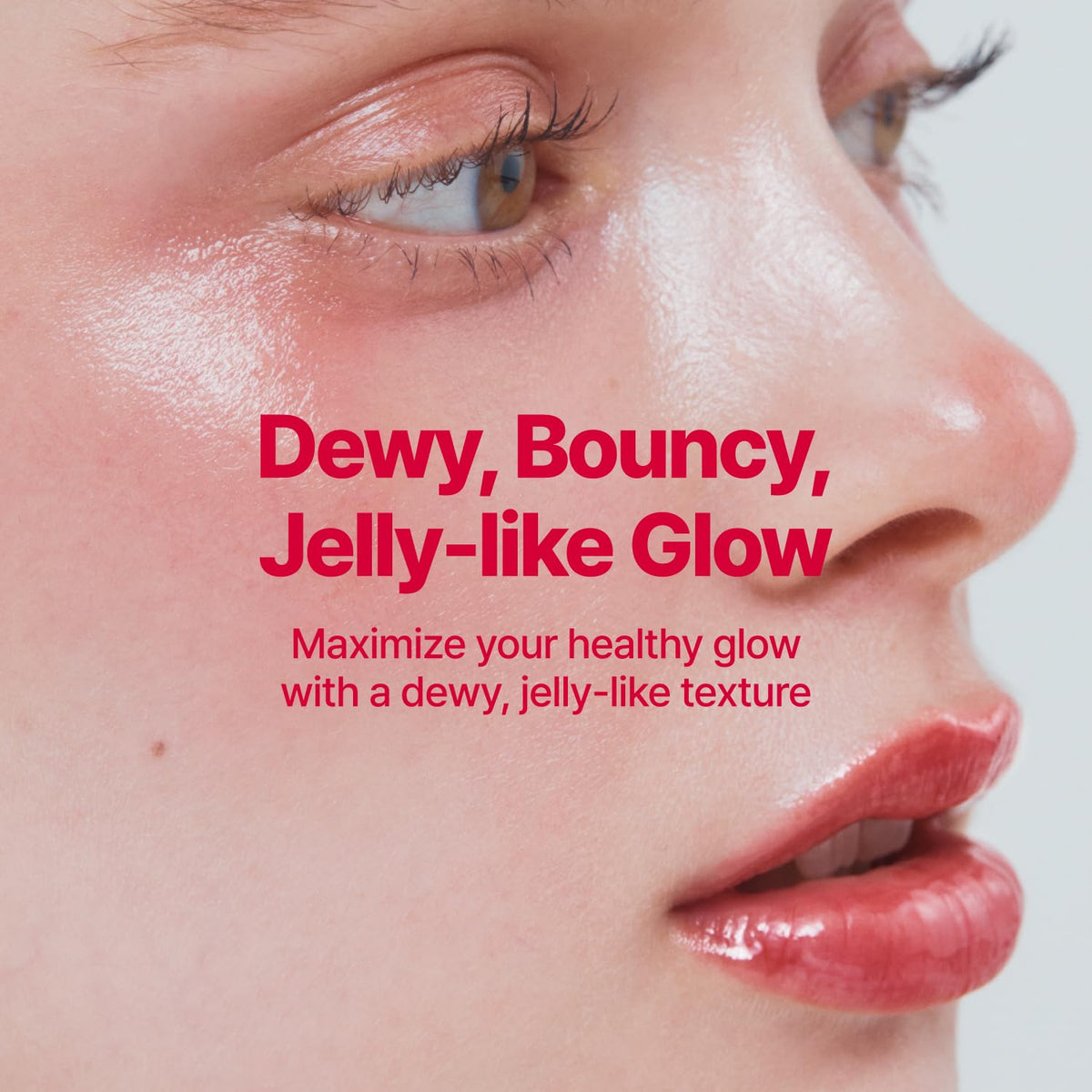 fwee Glowy Jelly Pot | Dewy Jelly Lip & Blush Color, Tinted Glow Balm, Dewy Buildable Finish – Rosy Glaze (Dusty Rose) | 0.14 oz