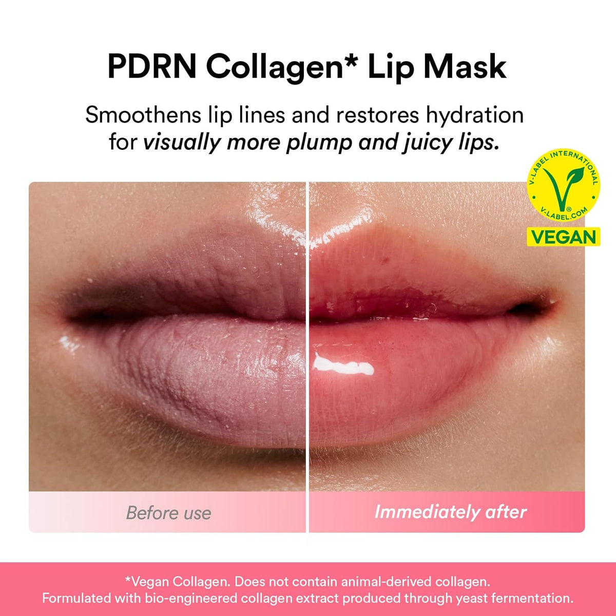 Abib PDRN Vegan Collagen Lip Mask Glazed Jelly 0.38 fl oz | Korean Lip Butter Balm Overnight Sleeping Mask Hydrating Care Moisturizer Treatment for Flakey, Dry Lips