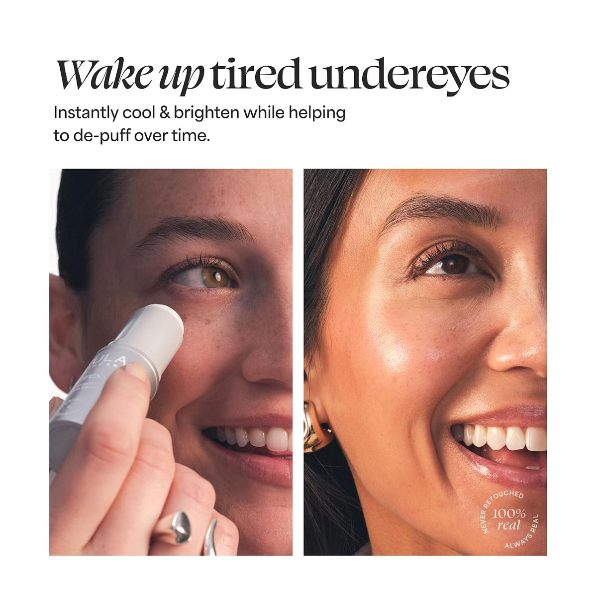 TULA Skin Care Eye + Lip Duo - Spresso Energizing Eye Balm 0.35 oz + Glaze Plumping Lip Treatment 0.28 oz, 2-Piece Holiday Kit