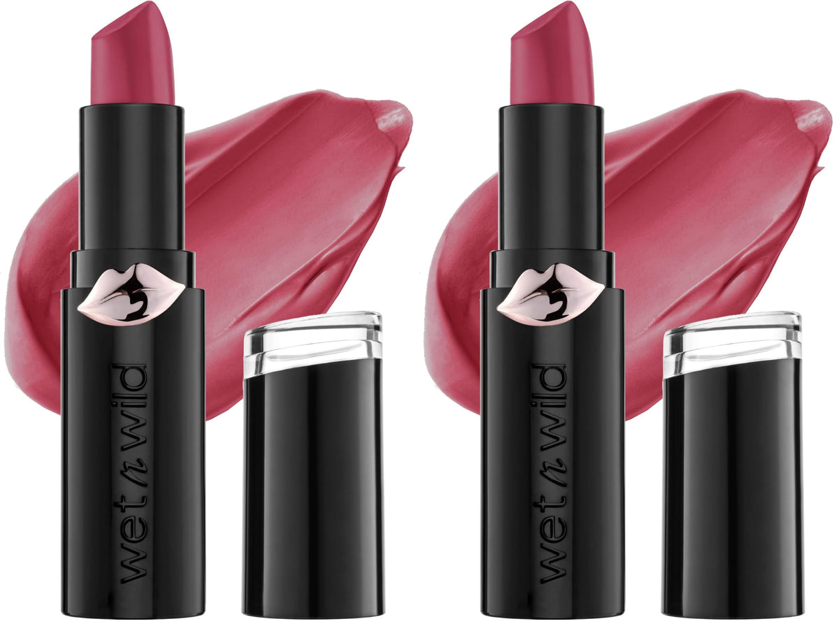 wet n wild Mega Last Matte Lip Color, Semi Matte Hyaluronic Acid Infused, Long Lasting Full Coverage for a Nourishing Pout, Cruelty-Free & Vegan - Bare it All