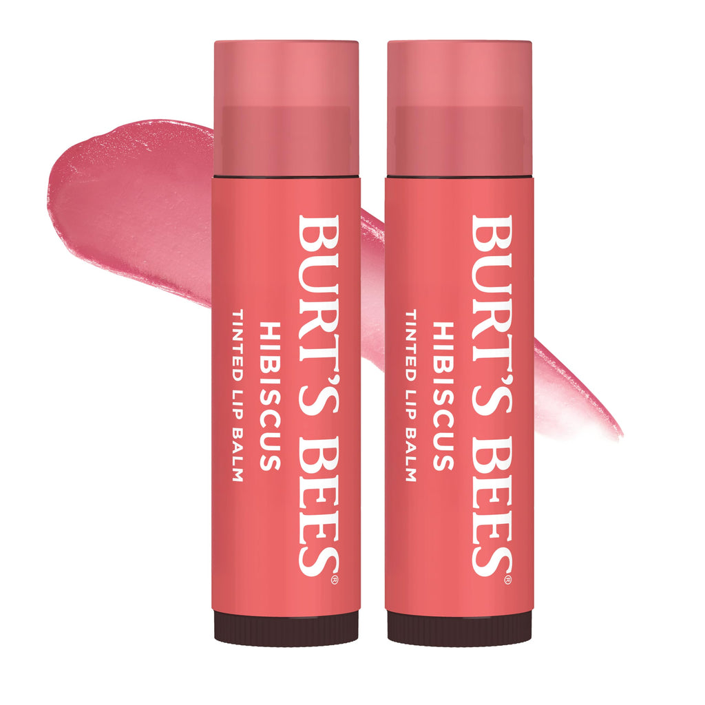 Burt's Bees Lip Tint Balm, Fiery Red Dahlia, 0.15 oz., 2 Tubes