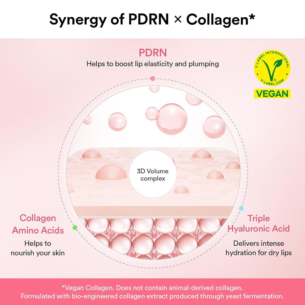 Abib PDRN Vegan Collagen Lip Mask Glazed Jelly 0.38 fl oz | Korean Lip Butter Balm Overnight Sleeping Mask Hydrating Care Moisturizer Treatment for Flakey, Dry Lips