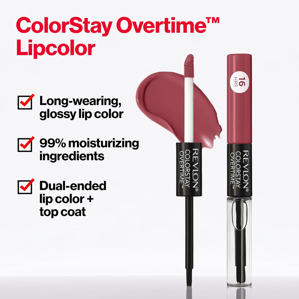 Revlon ColorStay Overtime Lipcolor, 005 Infinite Raspberry, 0.07 fl oz