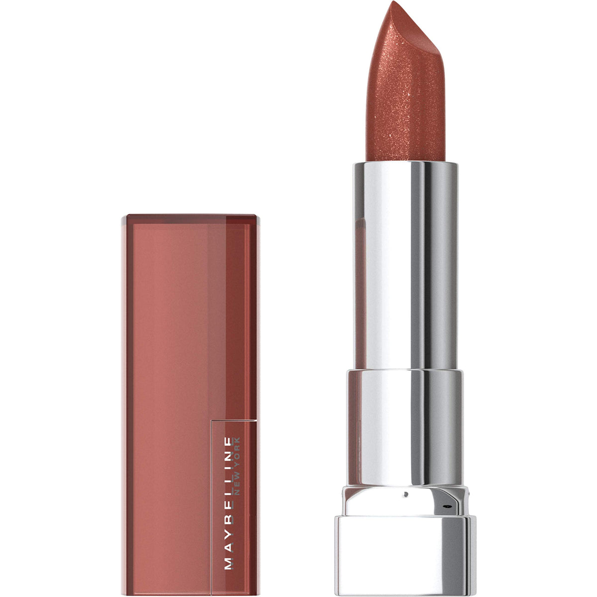 Maybelline Color Sensational Lipstick, Lip Makeup, Cream Finish, Hydrating Lipstick, Pink Wink, Coral Pink ,1 Count
