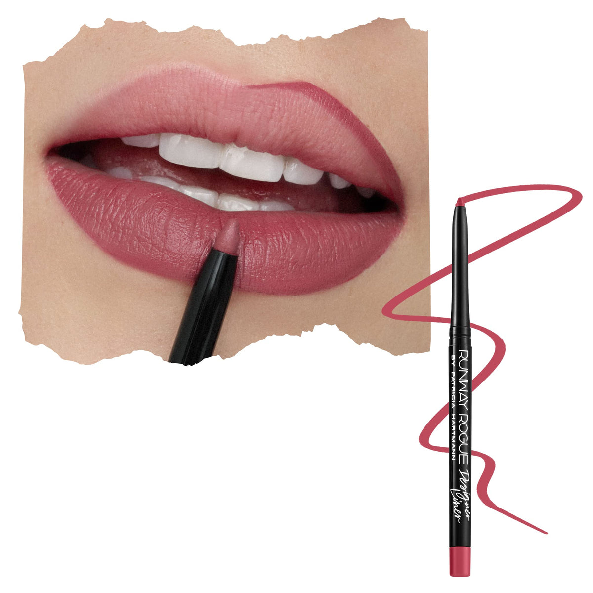 Runway Rogue Matte Lip Liner Pencil with Sharpener, ‘Trendsetter’