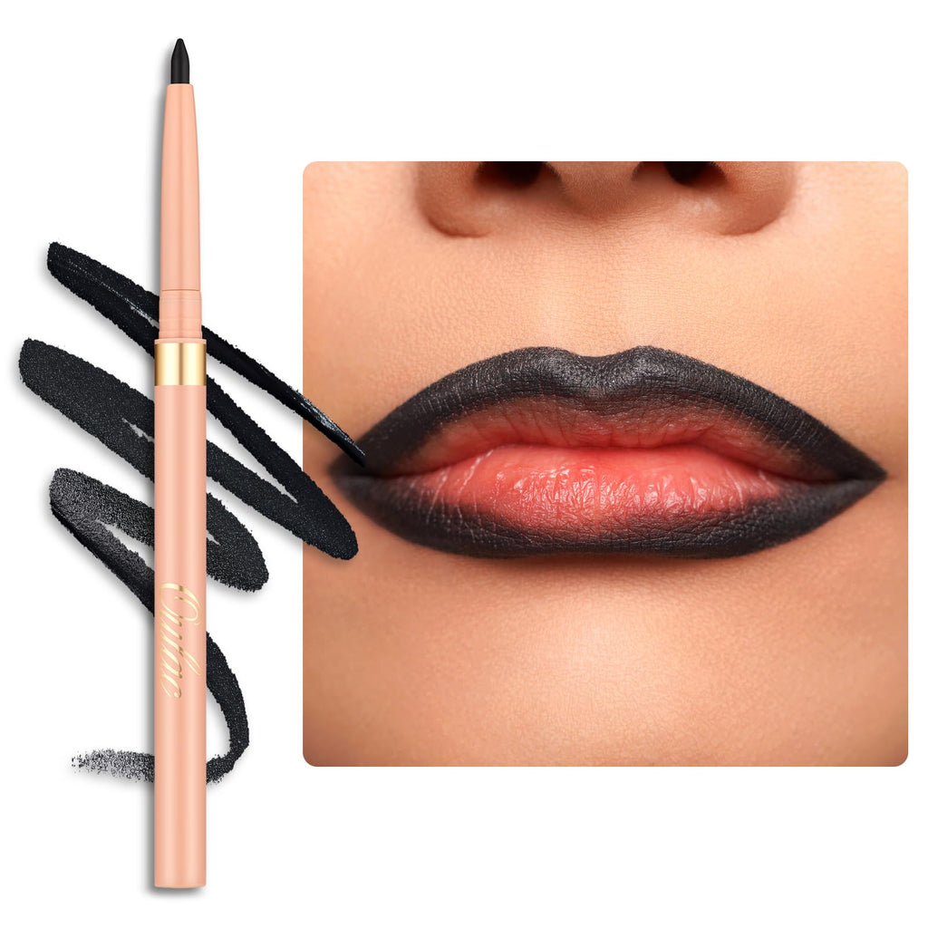 Oulac Brown Lip Liner Pencil, 2in1 Retractable Makup Crayon for Lipliner and Eyeliner, Highly Pigmented, Smooth, Long Lasting and Waterproof Formula, Vegan Beauty, 03 Teddy