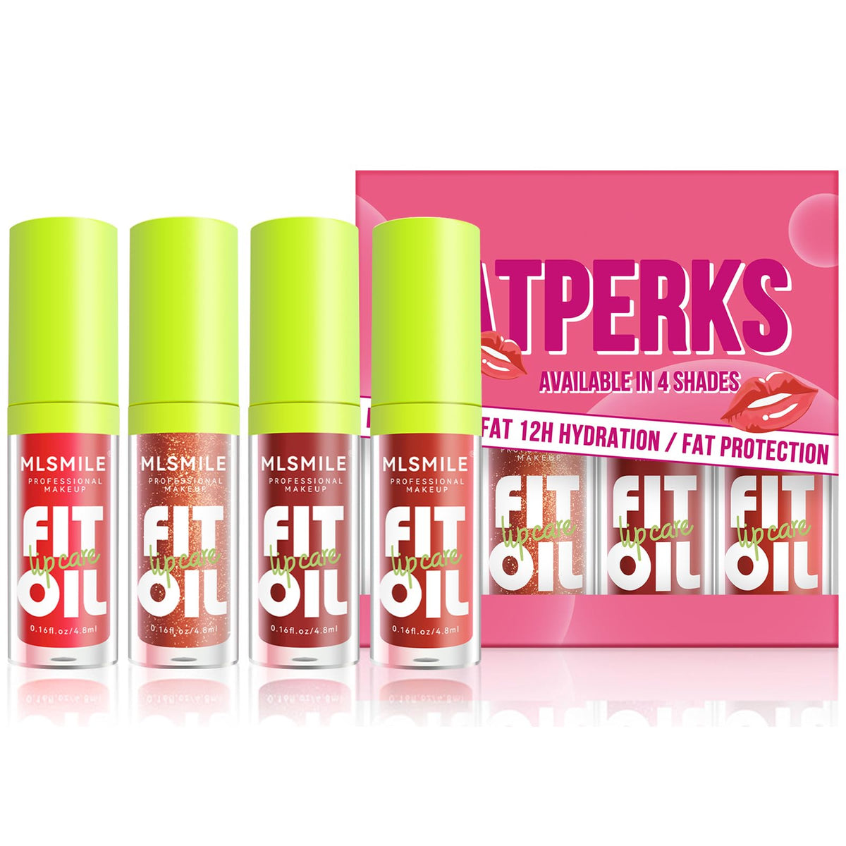 8 Colors Lip Oil Lip Glaze, Soft Brush Head Hydrating Lip Glow Oil,Shiny Transparent Lip Gloss Plumping,Long Lasting Nourishing Non-sticky Fresh Clear Smooth Lip Care (Set A＋B)