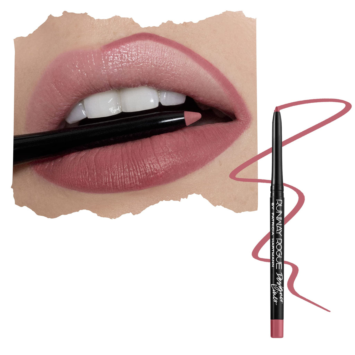 Runway Rogue Matte Lip Liner Pencil with Sharpener, ‘Trendsetter’