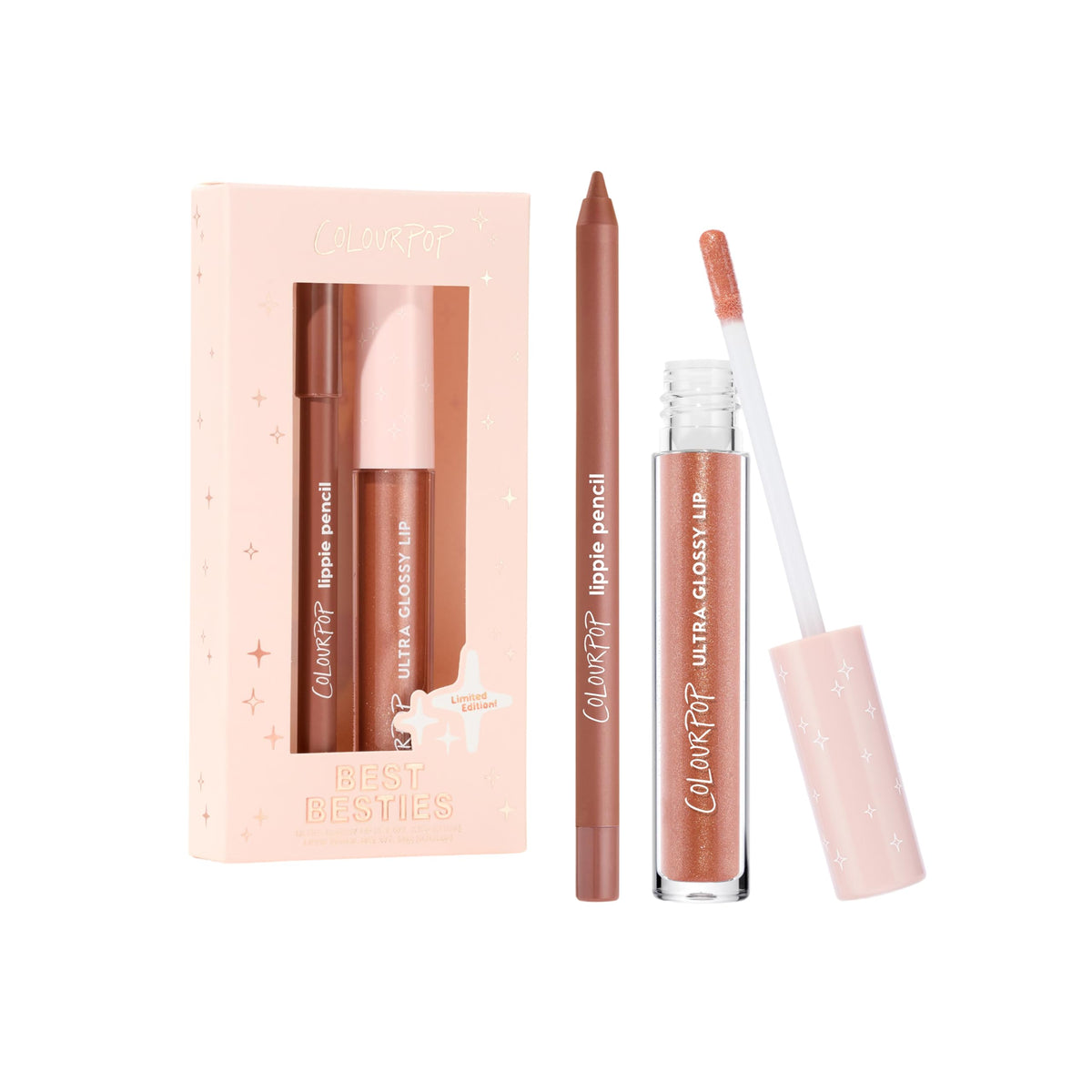 ColourPop Plum Glaze Lip Kit - High-Pigment, Long-Lasting & Sharpenable Lip Liner and Lip Gloss with High-Impact Color - Includes Shades For the Plot & Plum Cola (2 Count)