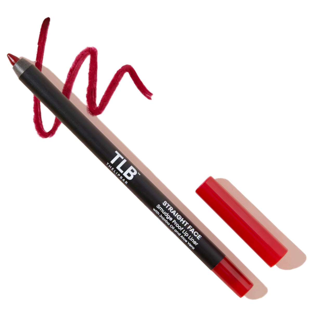The Lip Bar - Lip Liner, Straight Facts (Dark Brown) - High Pigment & Super Creamy - Smudge Proof & Water Resistant - Jojoba Oil, Aloe Vera, Coconut Oil, & Vitamin E - Vegan & Cruelty Free - .042 oz