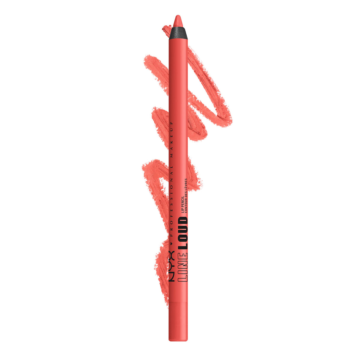 NYX PROFESSIONAL MAKEUP Line Loud Lip Liner, Longwear and Pigmented Lip Pencil with Jojoba Oil & Vitamin E - Rebel Kind (Chocolate Brown)