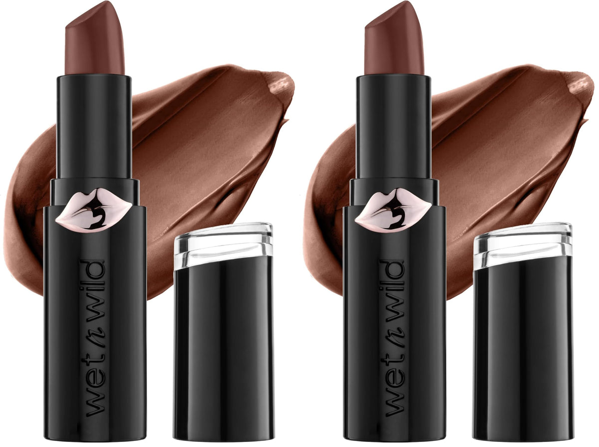 wet n wild Mega Last Matte Lip Color, Semi Matte Hyaluronic Acid Infused, Long Lasting Full Coverage for a Nourishing Pout, Cruelty-Free & Vegan - Bare it All