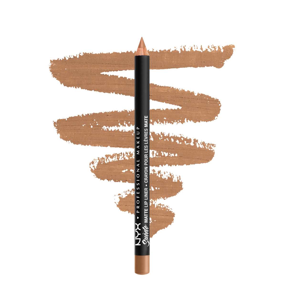 NYX PROFESSIONAL MAKEUP Suede Matte Lip Liner, Velvety-Smooth, Long-Lasting Formula For A Defined Lip Makeup Look - Cold Brew (Brown)