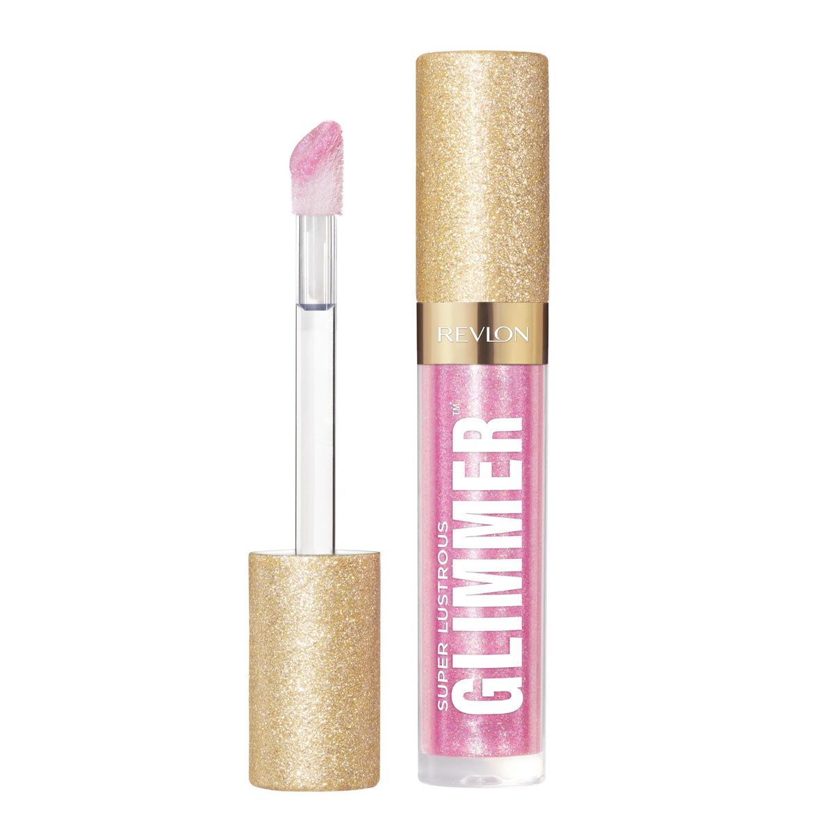 REVLON Super Lustrous Glimmer Gloss, 001 Diamond Drama, 0.13 fl oz