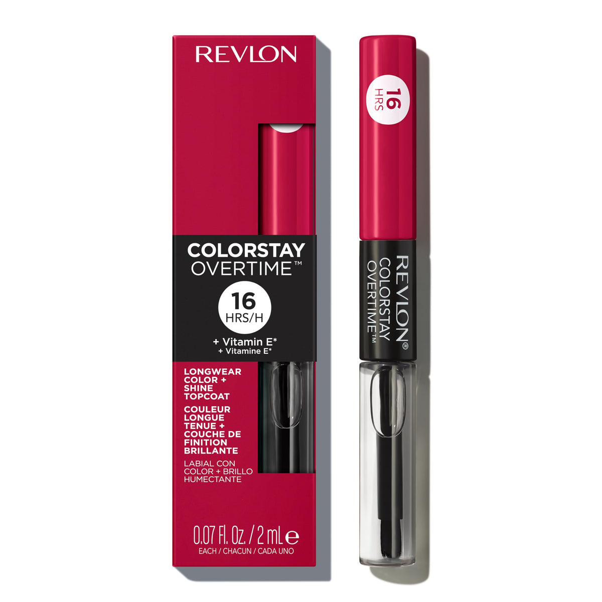 Revlon ColorStay Overtime Lipcolor, 005 Infinite Raspberry, 0.07 fl oz