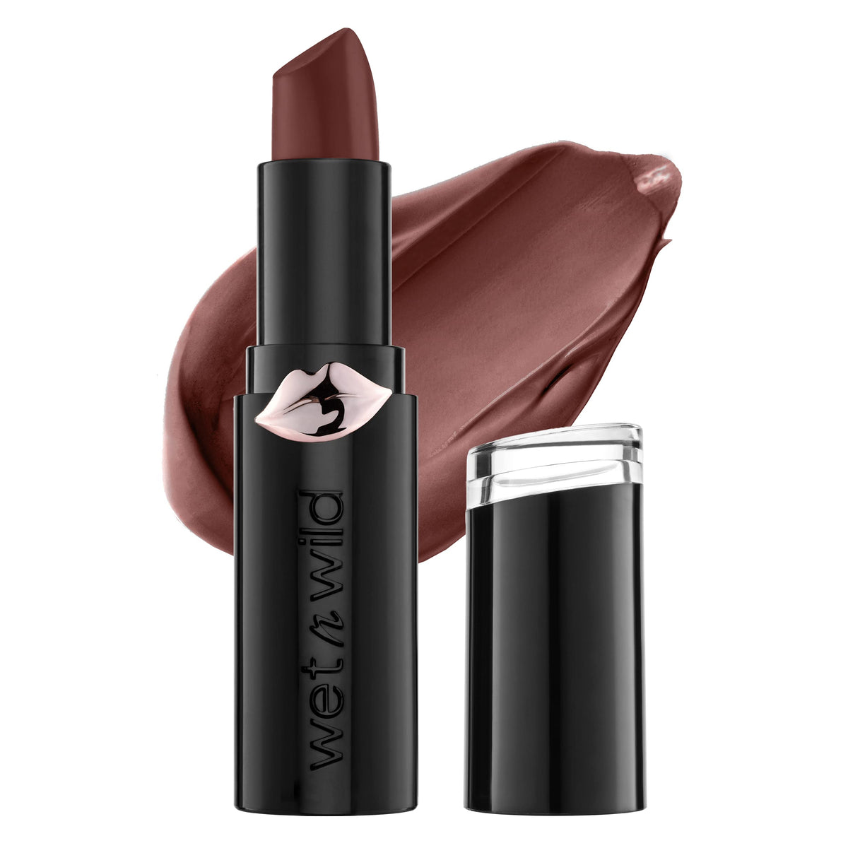 wet n wild Mega Last Matte Lip Color, Semi Matte Hyaluronic Acid Infused, Long Lasting Full Coverage for a Nourishing Pout, Cruelty-Free & Vegan - Bare it All