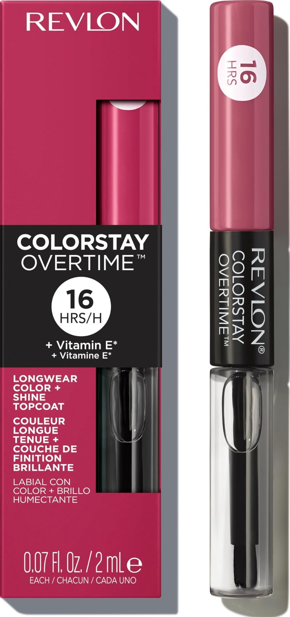 Revlon ColorStay Overtime Lipcolor, 005 Infinite Raspberry, 0.07 fl oz