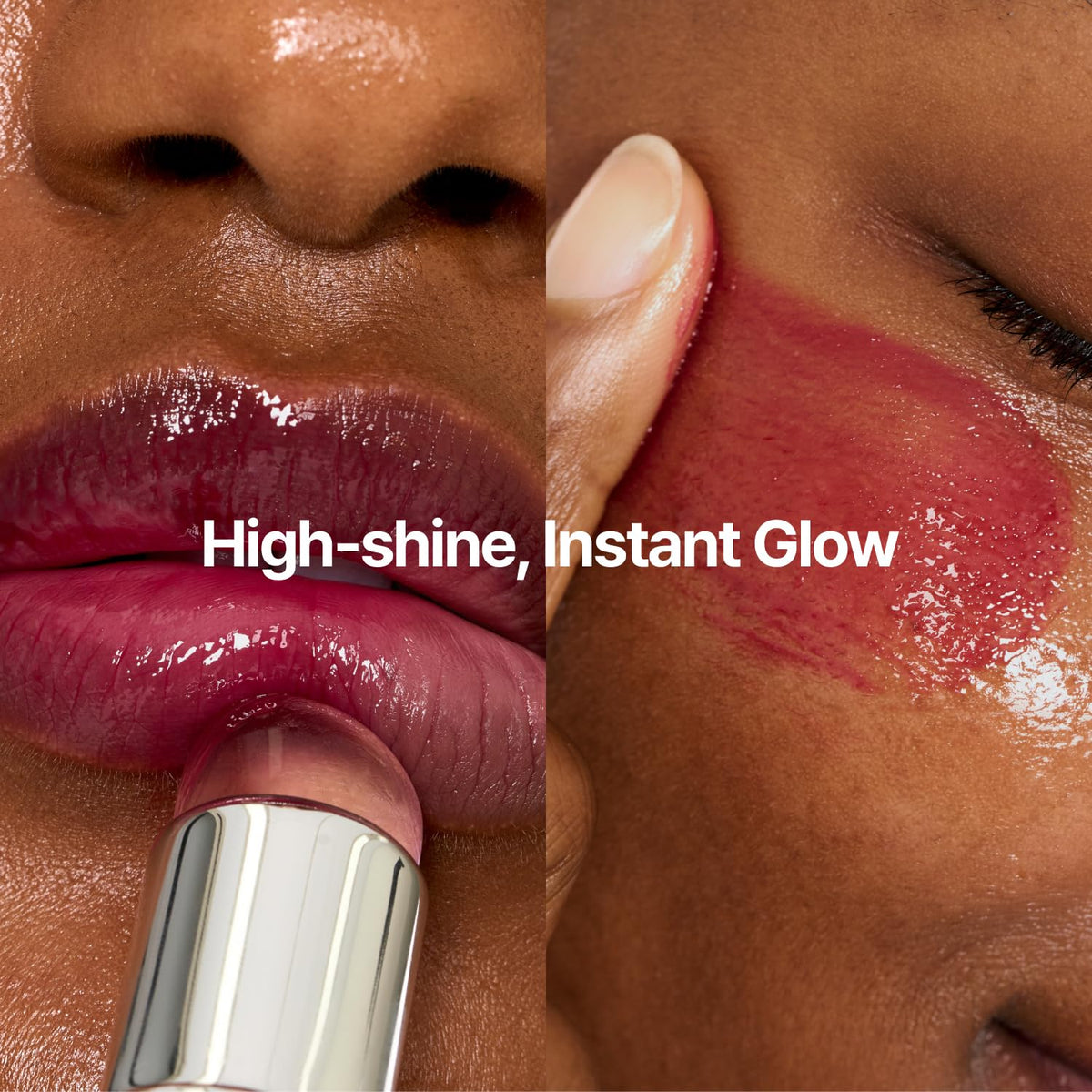 fwee Glowy Jelly Pot | Dewy Jelly Lip & Blush Color, Tinted Glow Balm, Dewy Buildable Finish – Rosy Glaze (Dusty Rose) | 0.14 oz