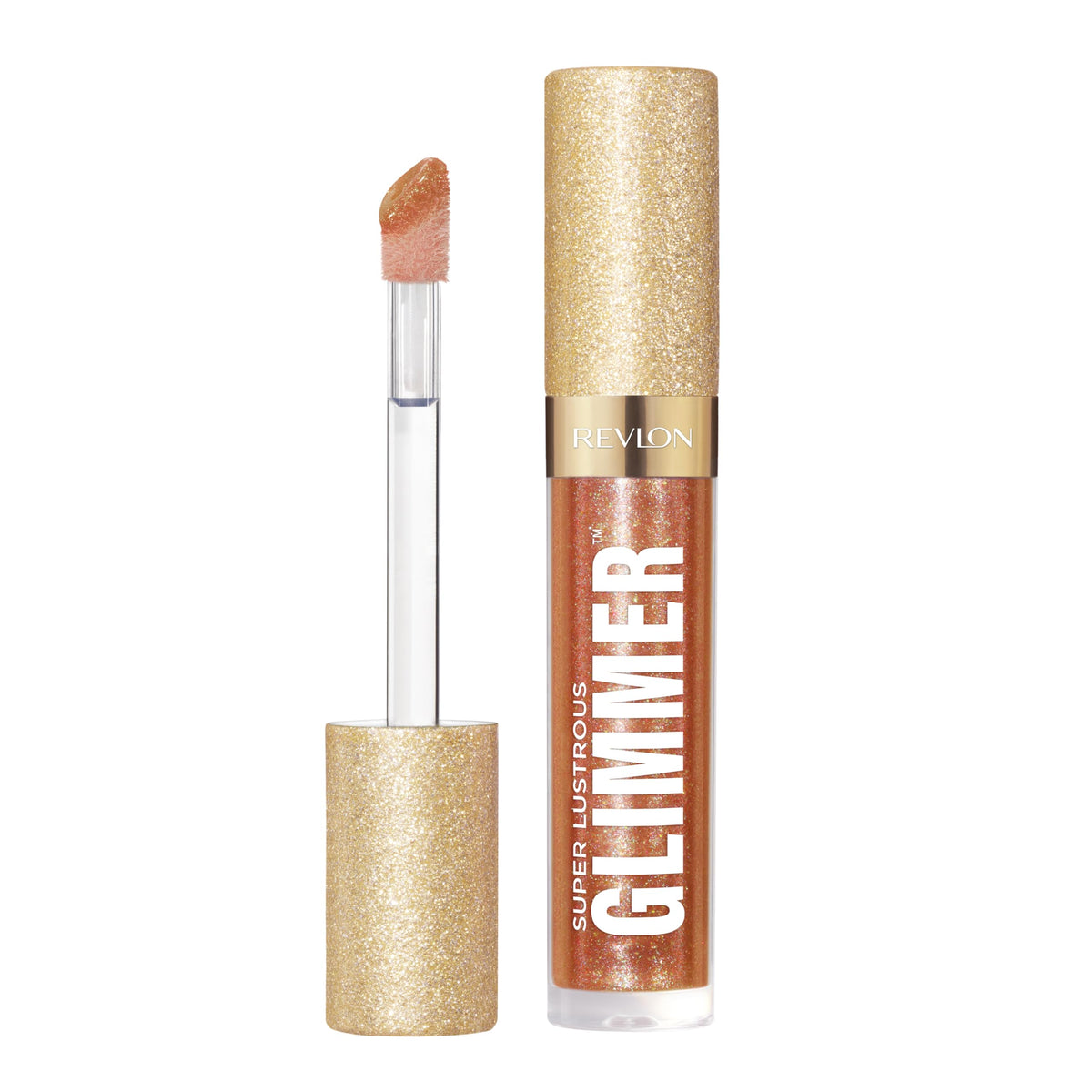 REVLON Super Lustrous Glimmer Gloss, 001 Diamond Drama, 0.13 fl oz