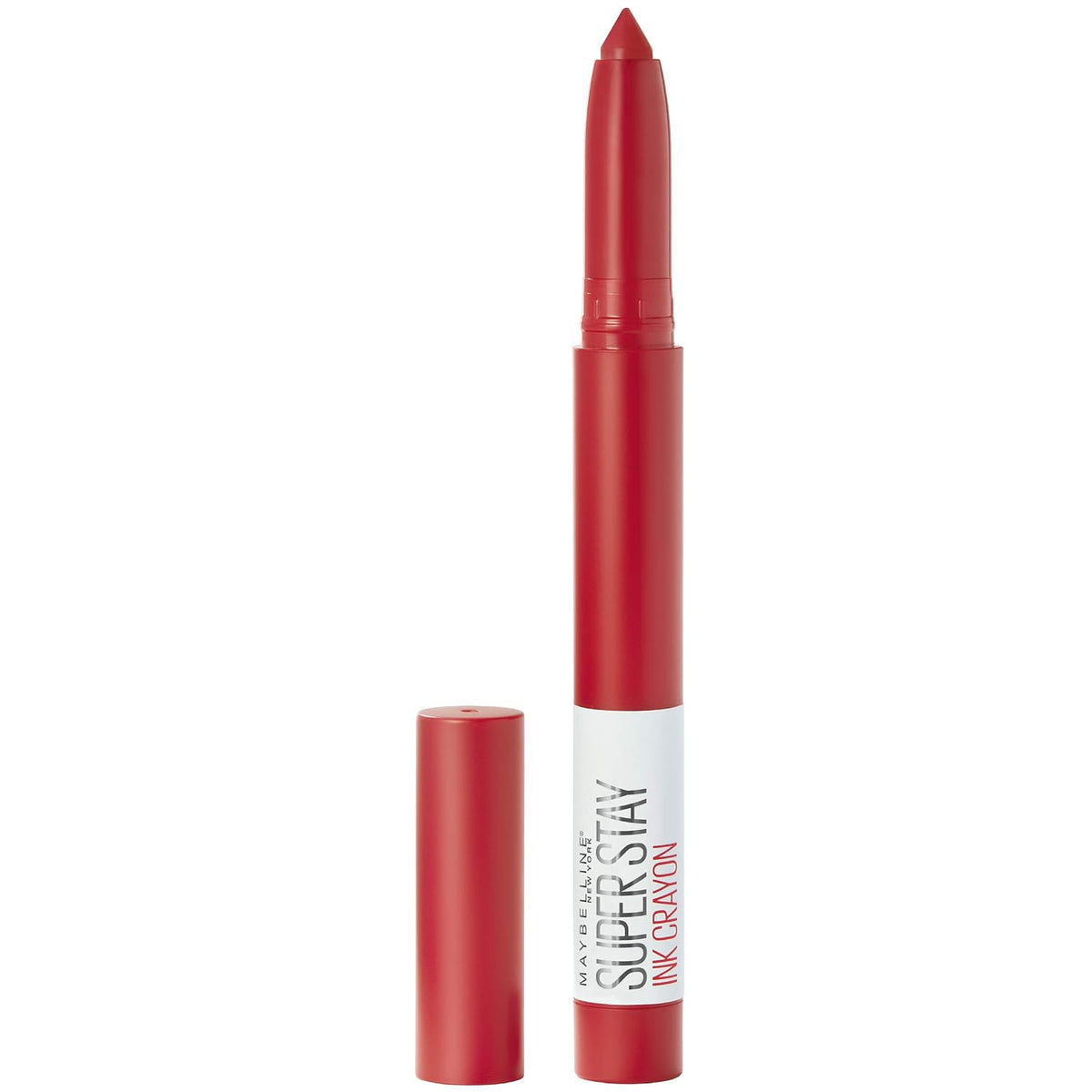 Maybelline Super Stay Ink Crayon Lipstick Makeup, Precision Tip Matte Lip Crayon with Built-in Sharpener, Longwear Up To 8Hrs, Lead The Way, Pink Beige, 1 Count