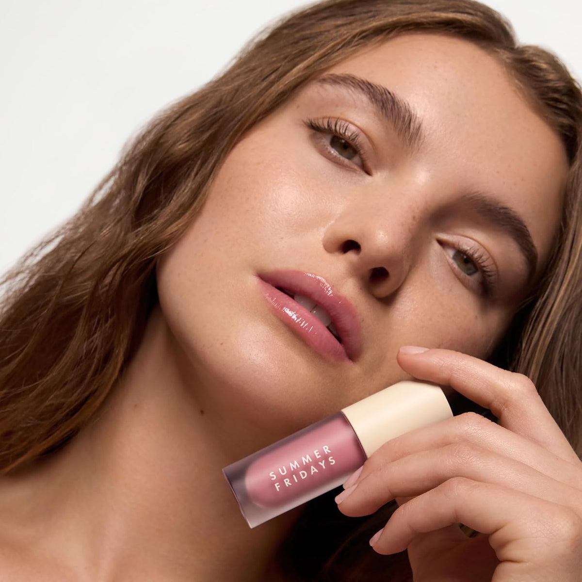 Summer Fridays Dream Lip Oil - Hydrating Tinted Lip Gloss Oil - Non-Sticky Formula with Skincare Benefits for Long-Lasting Softness + Shine - Effortless Beauty Gifts - Rose Bud (0.15 Oz)
