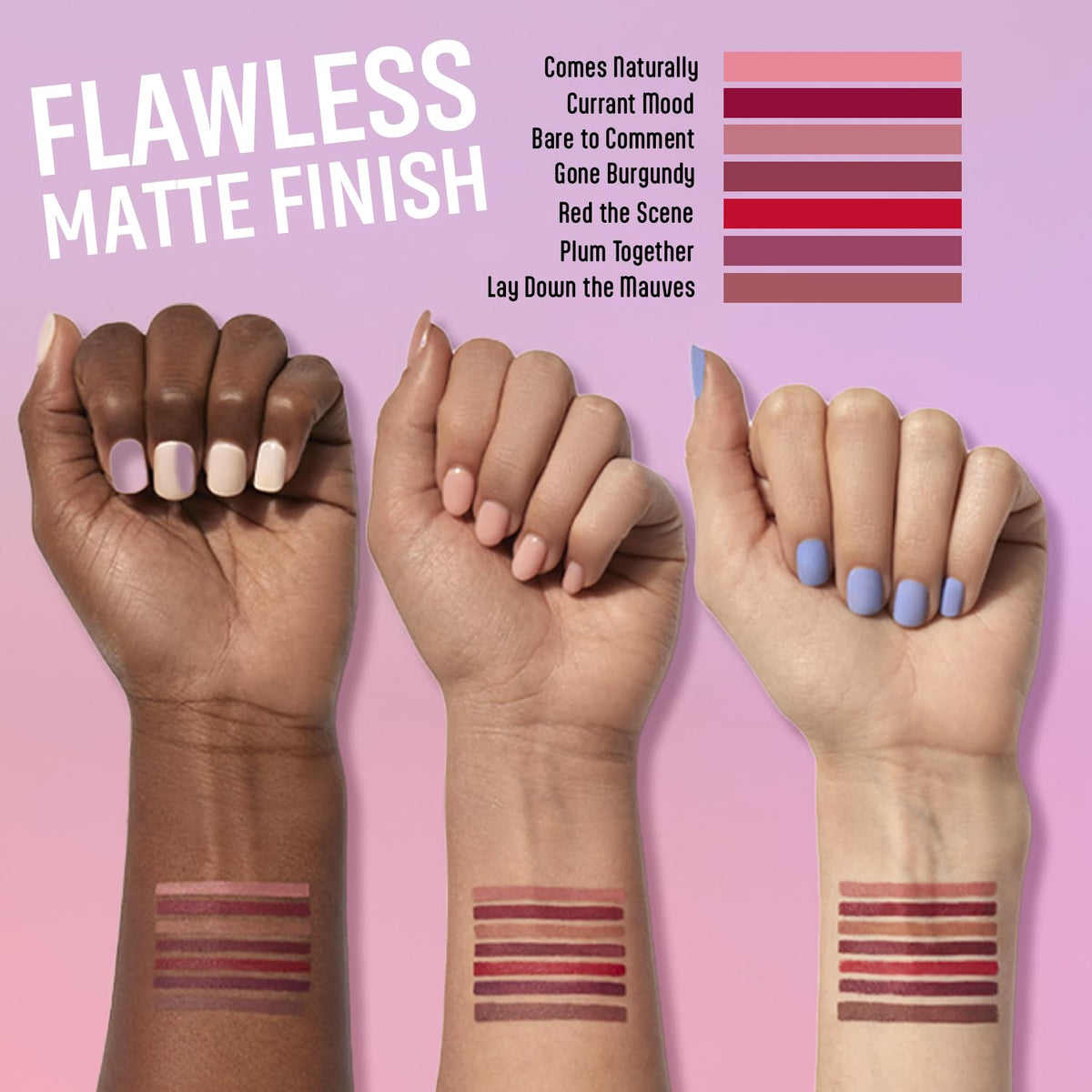 wet n wild Perfect Pout Matte Retractable Gel Lip Liner Pencil, Rich Creamy Long Lasting Color, Well-Defined and Flawless Application, Vegan & Cruelty-Free - Purple Lay Down the Mauves
