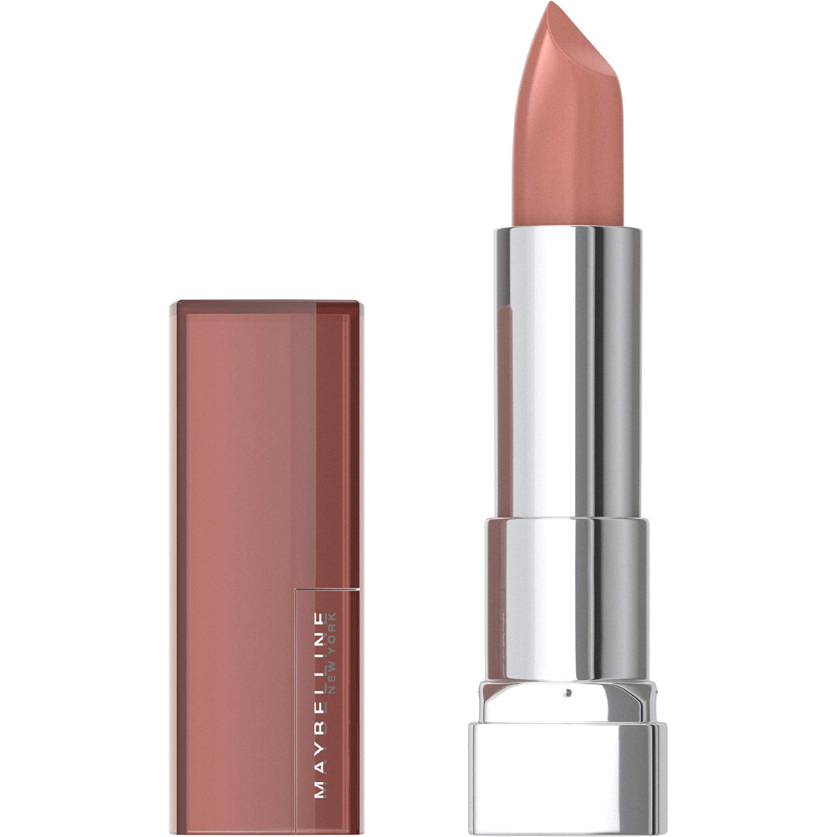 Maybelline Color Sensational Lipstick, Lip Makeup, Cream Finish, Hydrating Lipstick, Pink Wink, Coral Pink ,1 Count