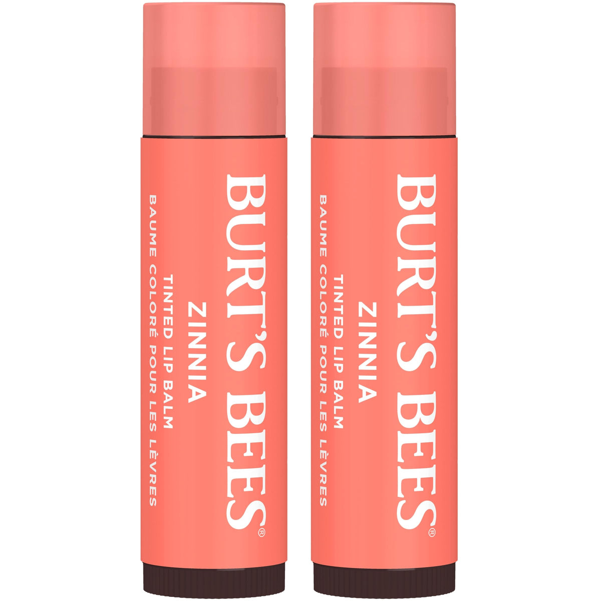 Burt's Bees Lip Tint Balm, Fiery Red Dahlia, 0.15 oz., 2 Tubes