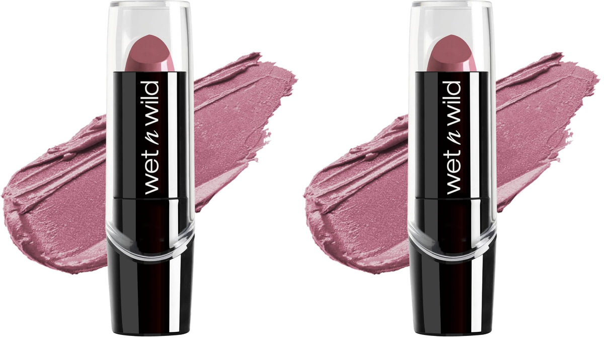 wet n wild Silk Finish Lipstick, Hydrating Rich Buildable Lip Color, Formulated with Vitamins A,E, & Macadamia for Ultimate Hydration, Cruelty-Free & Vegan - Just Garnet