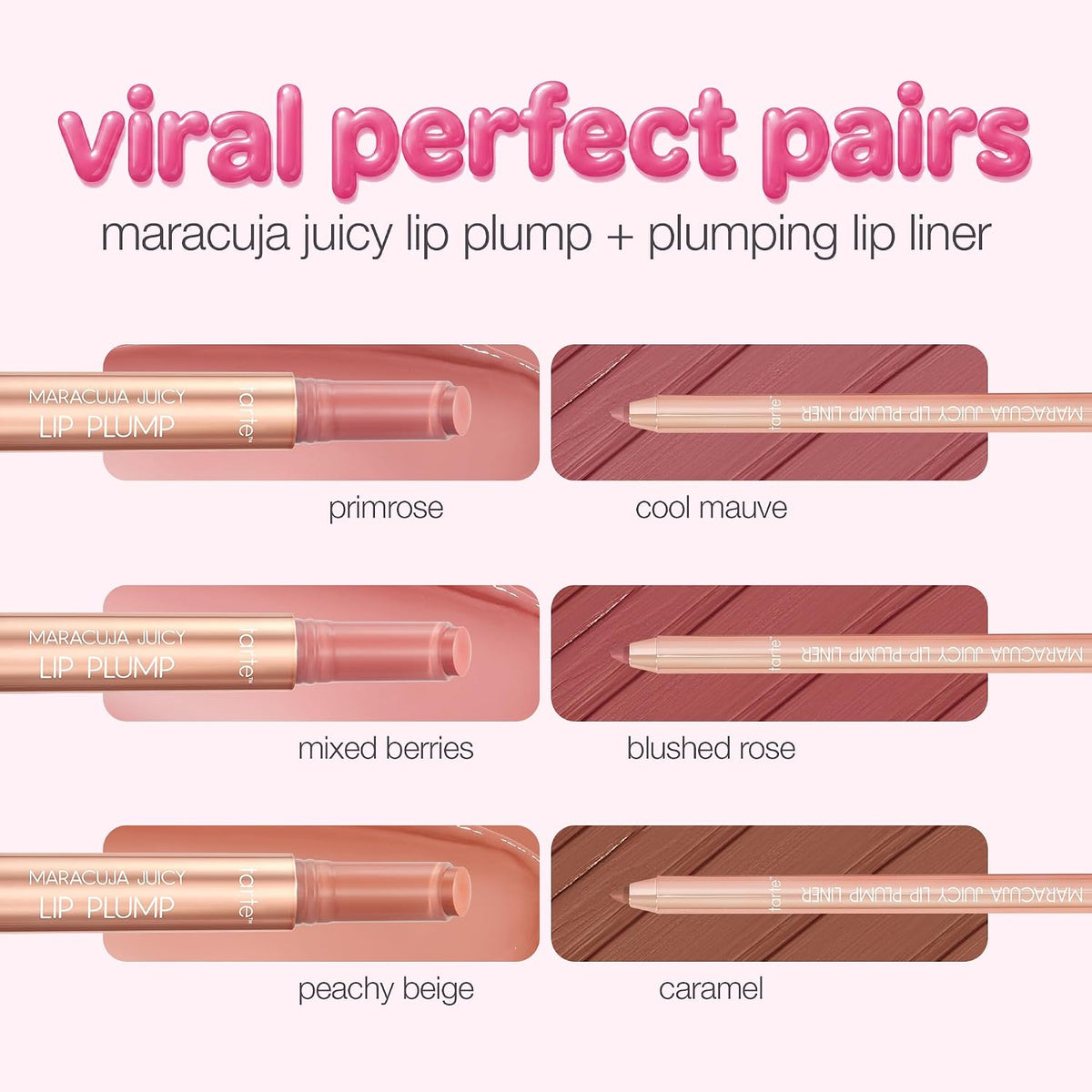 tarte maracuja juicy lip plump – Hydrating & Volumizing Lip Plumper Gloss Balm with Nourishing Hyaluronic Acid & Vitamin E, Plumps & Moisturizes, Vegan & Cruelty-Free