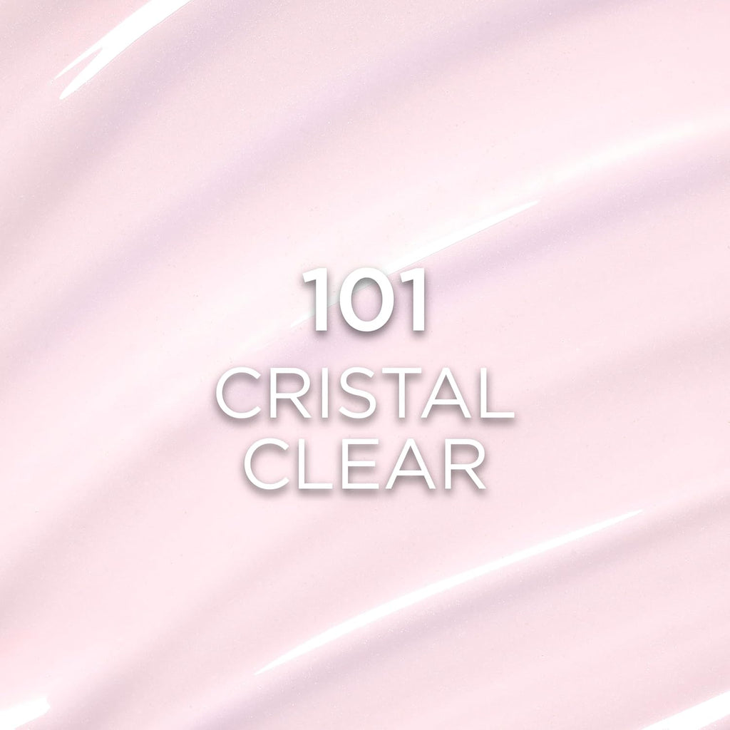 L'Oreal Paris Plump Ambition Hyaluron Lip Oil, 24 HR Lip Gloss with Hyaluronic Acid, Volumizing Formula with Glass-Like Shine, Cristal Clear 101, 0.16 Fl Oz