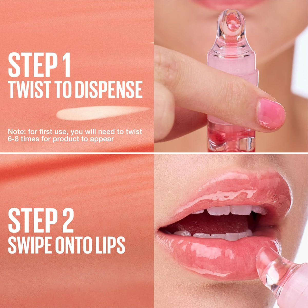 MAYBELLINE Lifter Oil-in-Gel Lip Gloss for Glassy, Bouncy Shine, Hydrating, Tinted Lip Balm and Moisturizer with Hyaluronic Acid and Passionfruit Oil, Mintini (Crystal Clear)